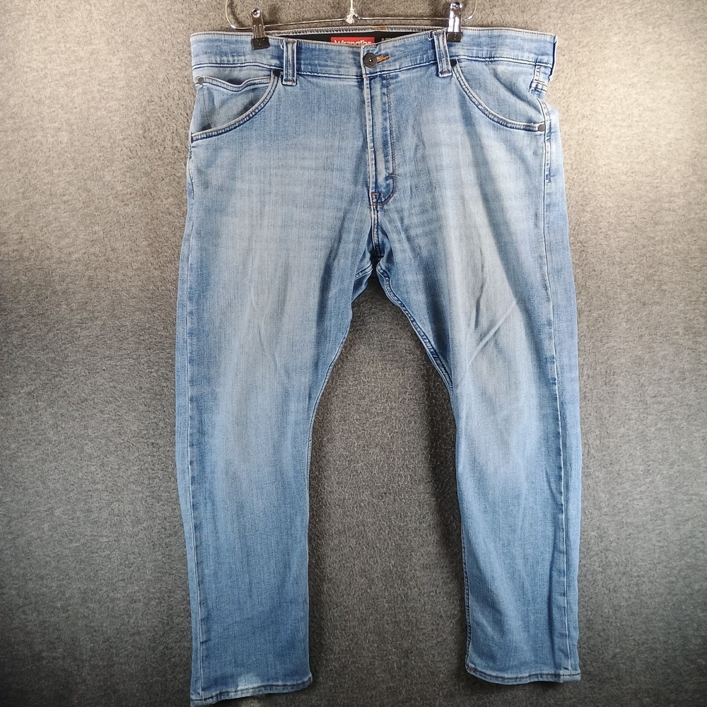 Wrangler Unlimited Comfort Flex Waist Tapered Jean Men 40x29 Blue Pockets Rugged